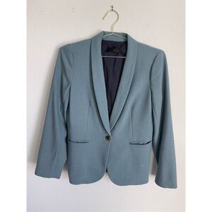 J.CREW Teal Wool Blazer Size 6